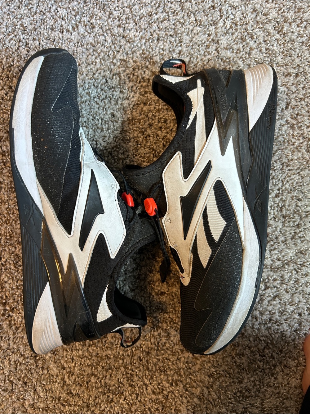 Reebok Men's Black, White and Red Froning X3  size 9.5